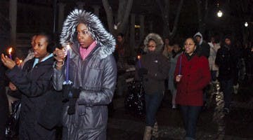 Students celebrate accomplishments of King, Obama on MLK day