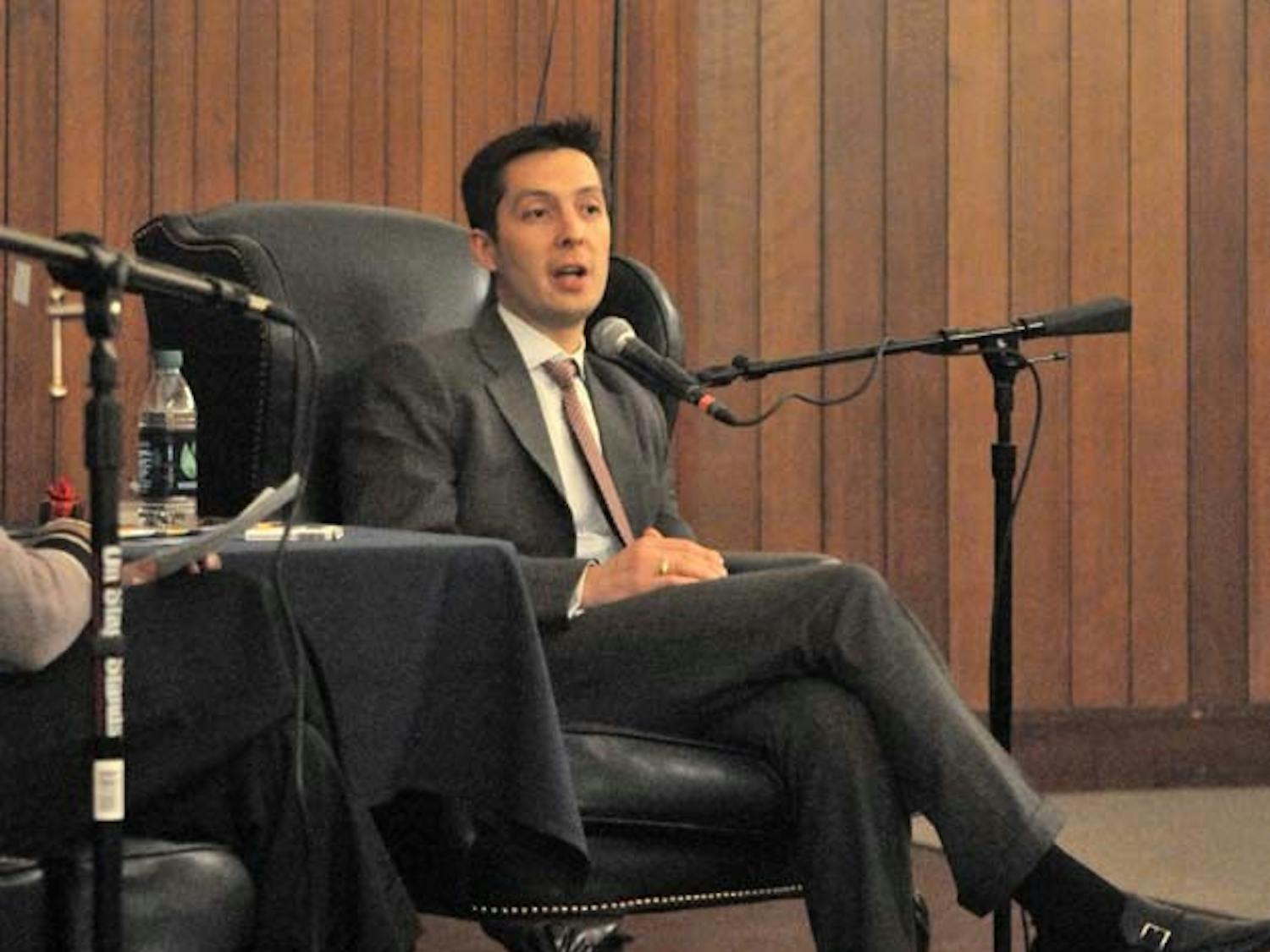 Huntsman Alumni Matthew Asada C'02 W'02 Gives a talk on his career as an officer in the Foreign Service