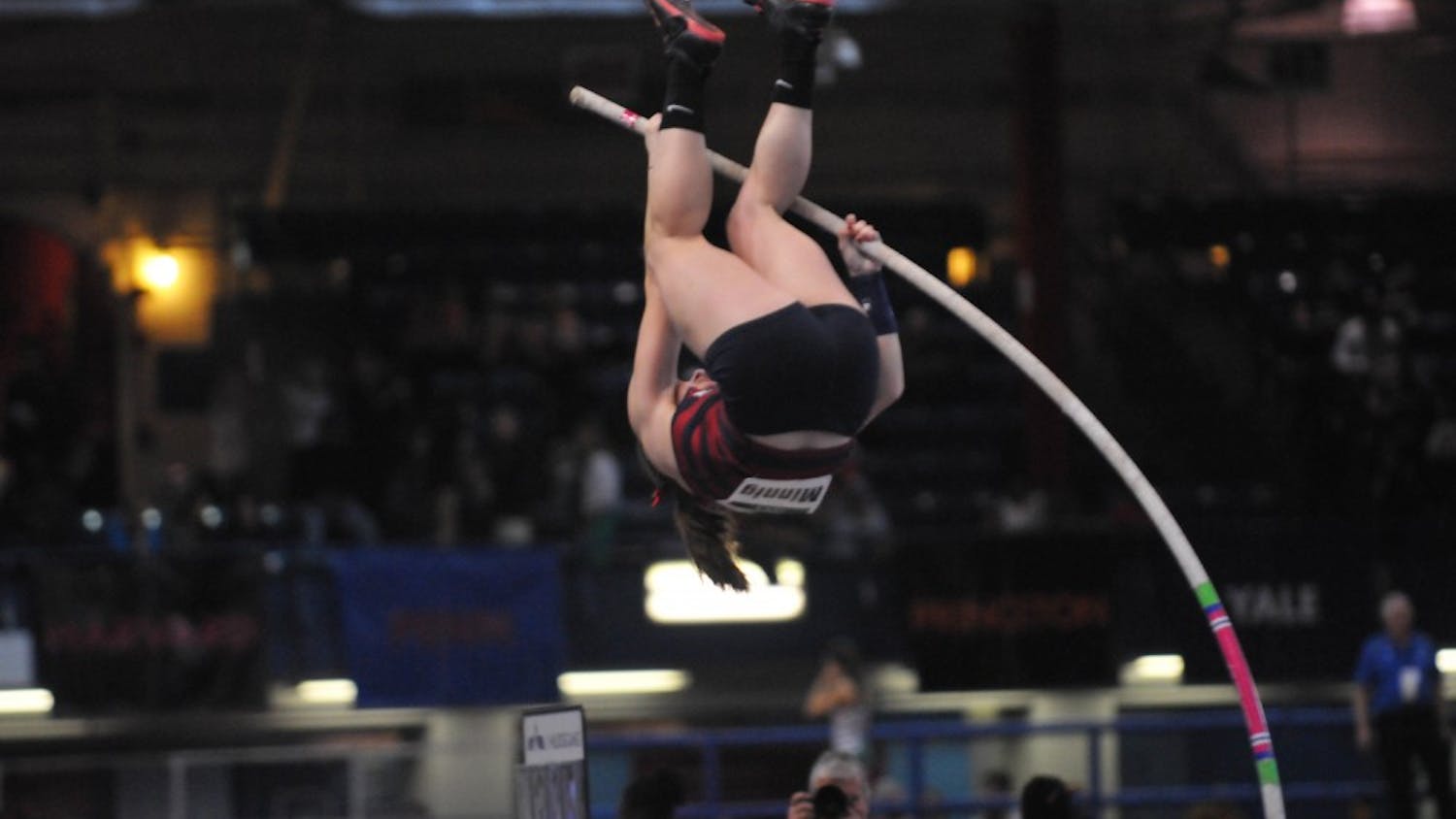 Junior pole vaulter Molly Minnig recently set a new school record with a jump of 3.95 meters at Ivy Heps in late February.