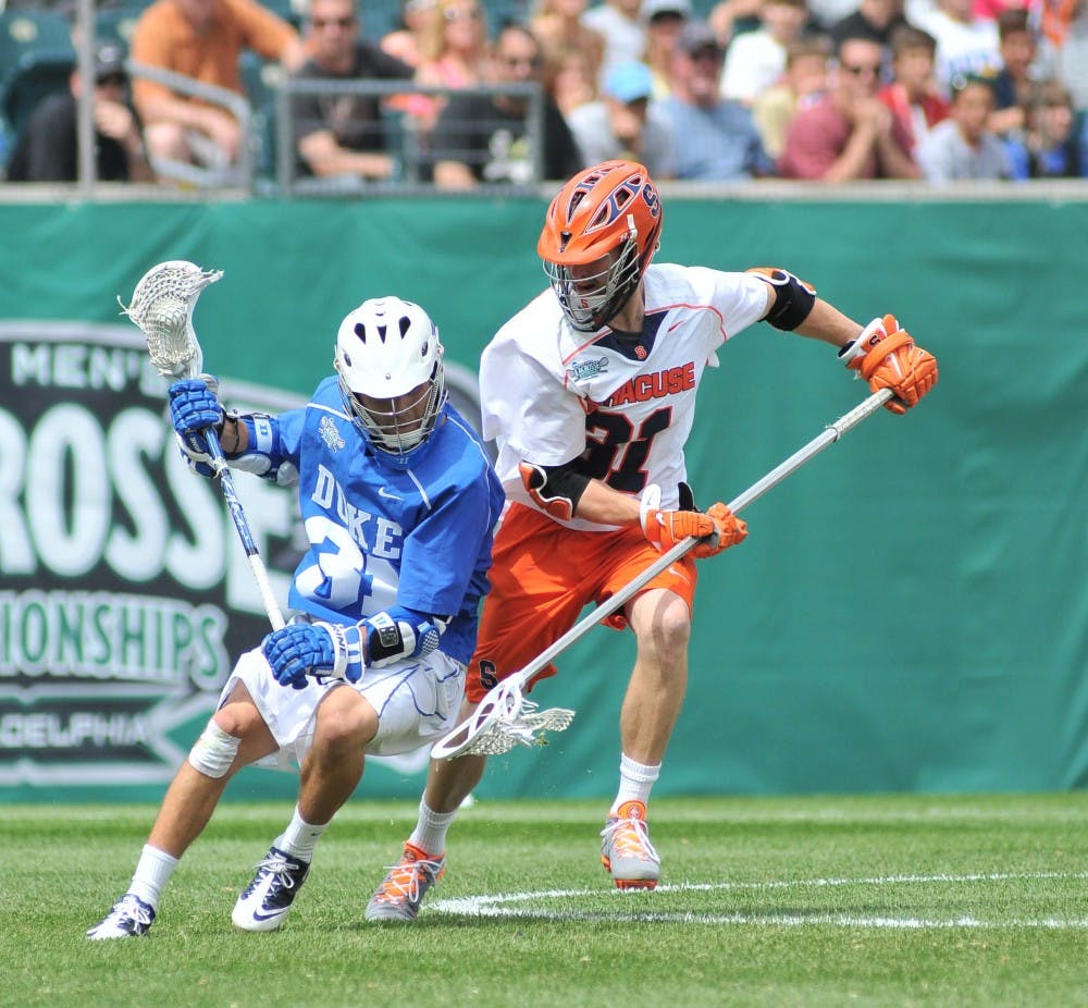 Men's final game between Duke and Syracuse at the National Lacrosse Championships