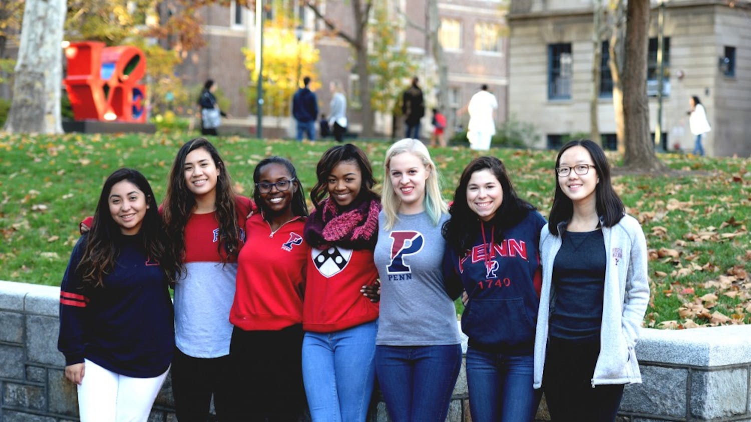 Penn Against Gun Violence was created to bring awareness to the student body about gun violence. Pictured (from left to right): Candy Alfaro, Camille Rapay, Jillian Jones, Natalie Mullins, Madeline Freeman, Natalie Breuel, Helen Dai. Not Pictured: Sophie Shore, Sophia Clark, Calvary Rogers 