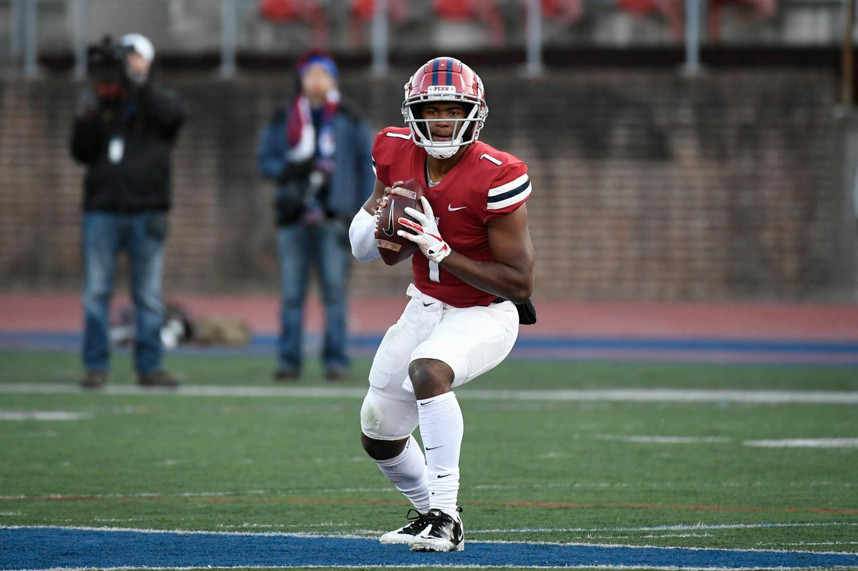 Homecoming Football vs. Cornell Ryan Glover Red Jersey 2019.jpg