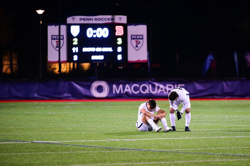 Penn men&#39;s soccer falls on penalties to Brown in Ivy Tournament semifinal