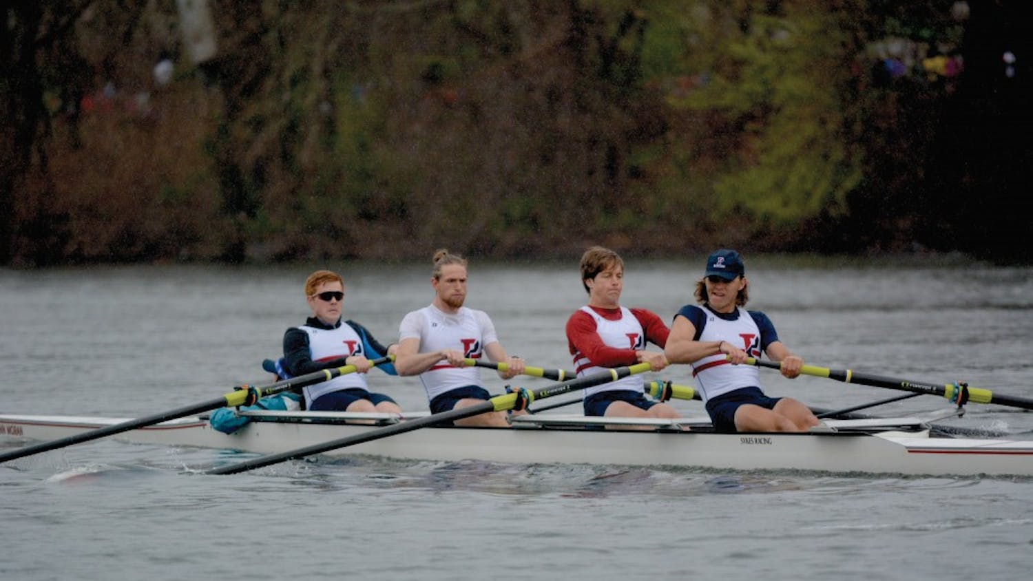 Taylor Auman is one of just eight freshmen, an unusually small incoming class, to join Penn heavyweight rowing in 2016.