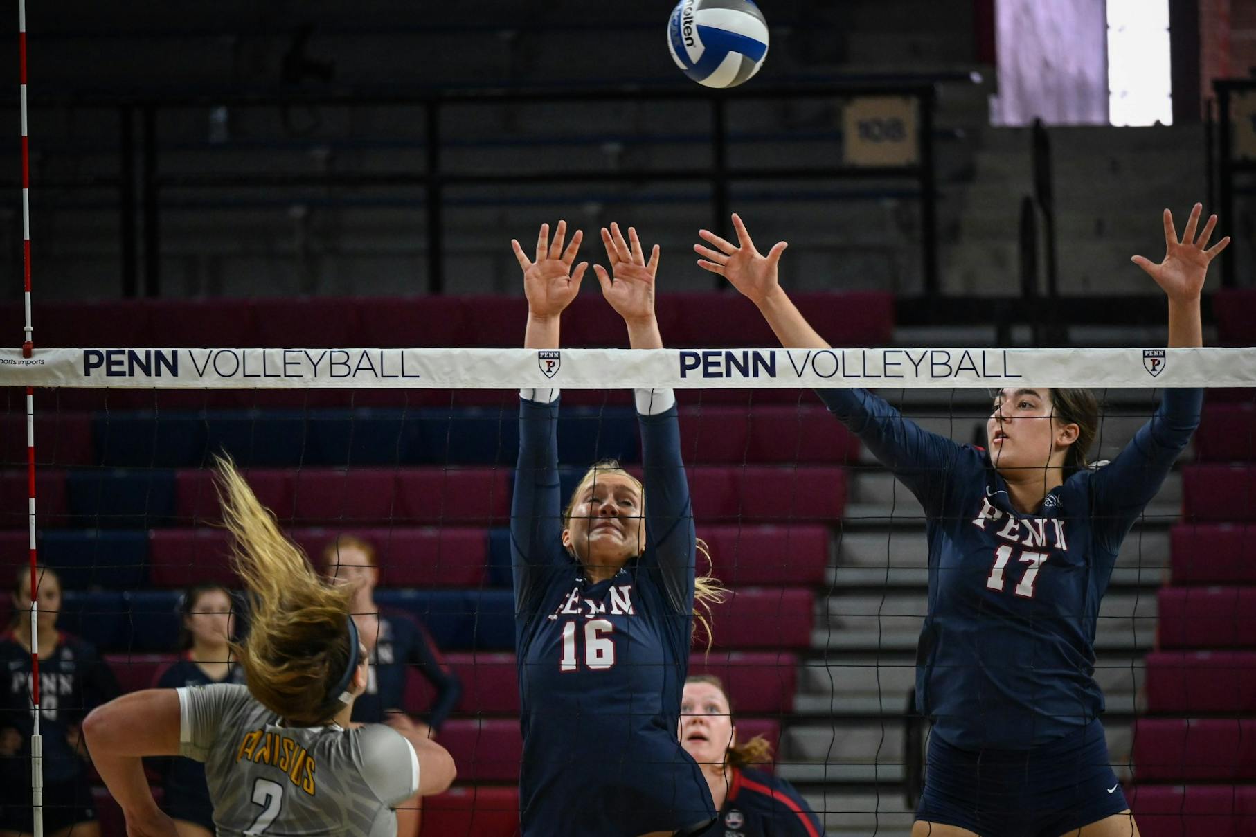 09-04-21 Women's Volleyball vs Canisius Sydney Ormiston and Daniela Fornaciari (Kylie Cooper).jpg