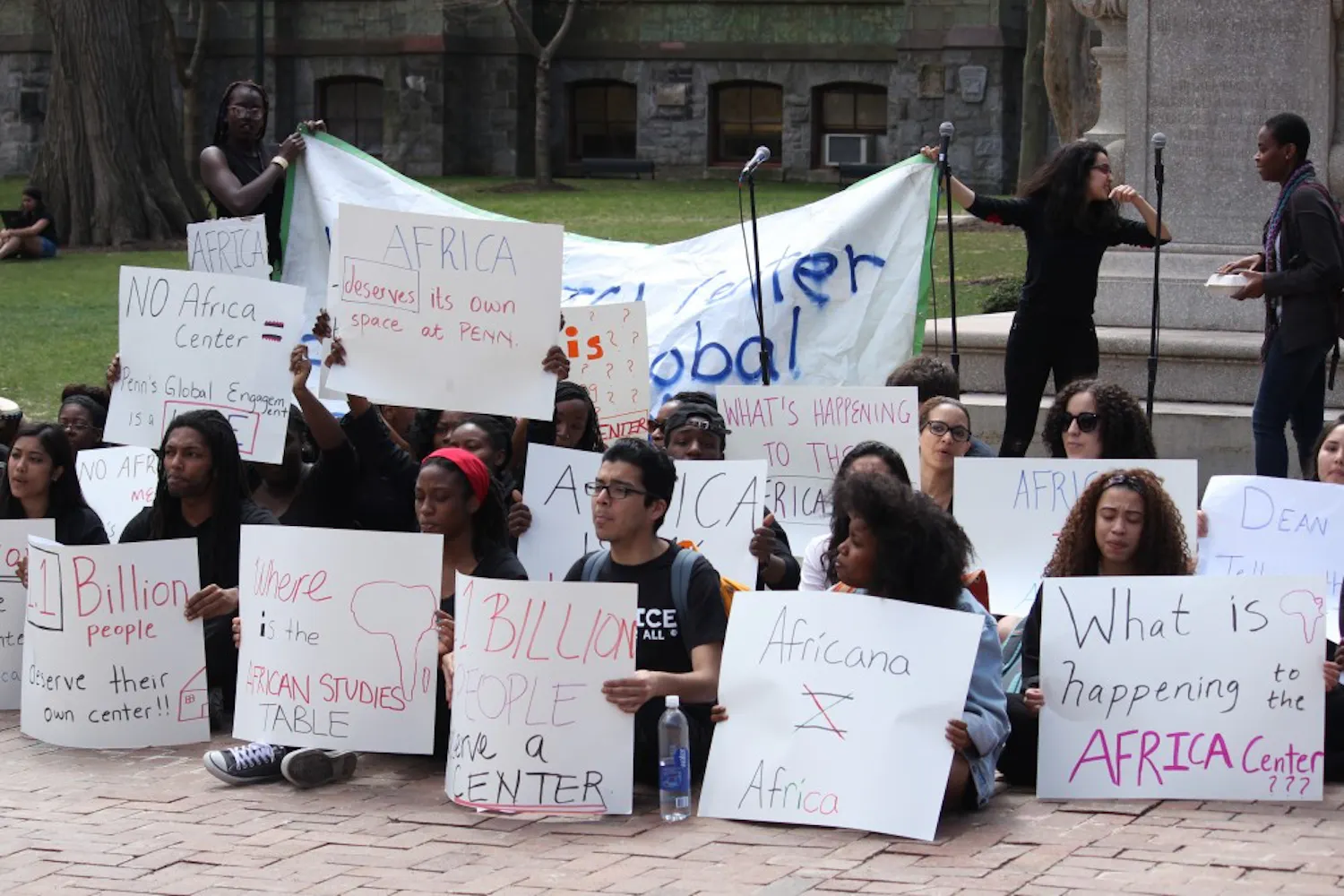 SOUL Protests the merging of the African Studies and Africana Departments at College Palooza