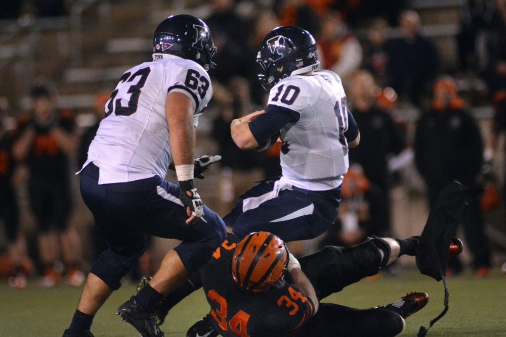 Princeton defeats Penn 22-17 in Ivy League football action at Princeton Stadium.  Princeton, NJ 11/8/14 (Thomas Munson | The Daily Pennsylvanian)