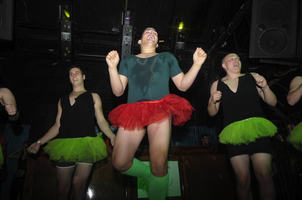 Alpha Chi Omega sorority held its annual Big Man on Campus competition at the Roxxy Wednesday night.