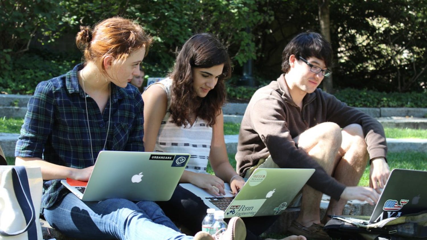 Students Studying Outside College Green Friends.jpg