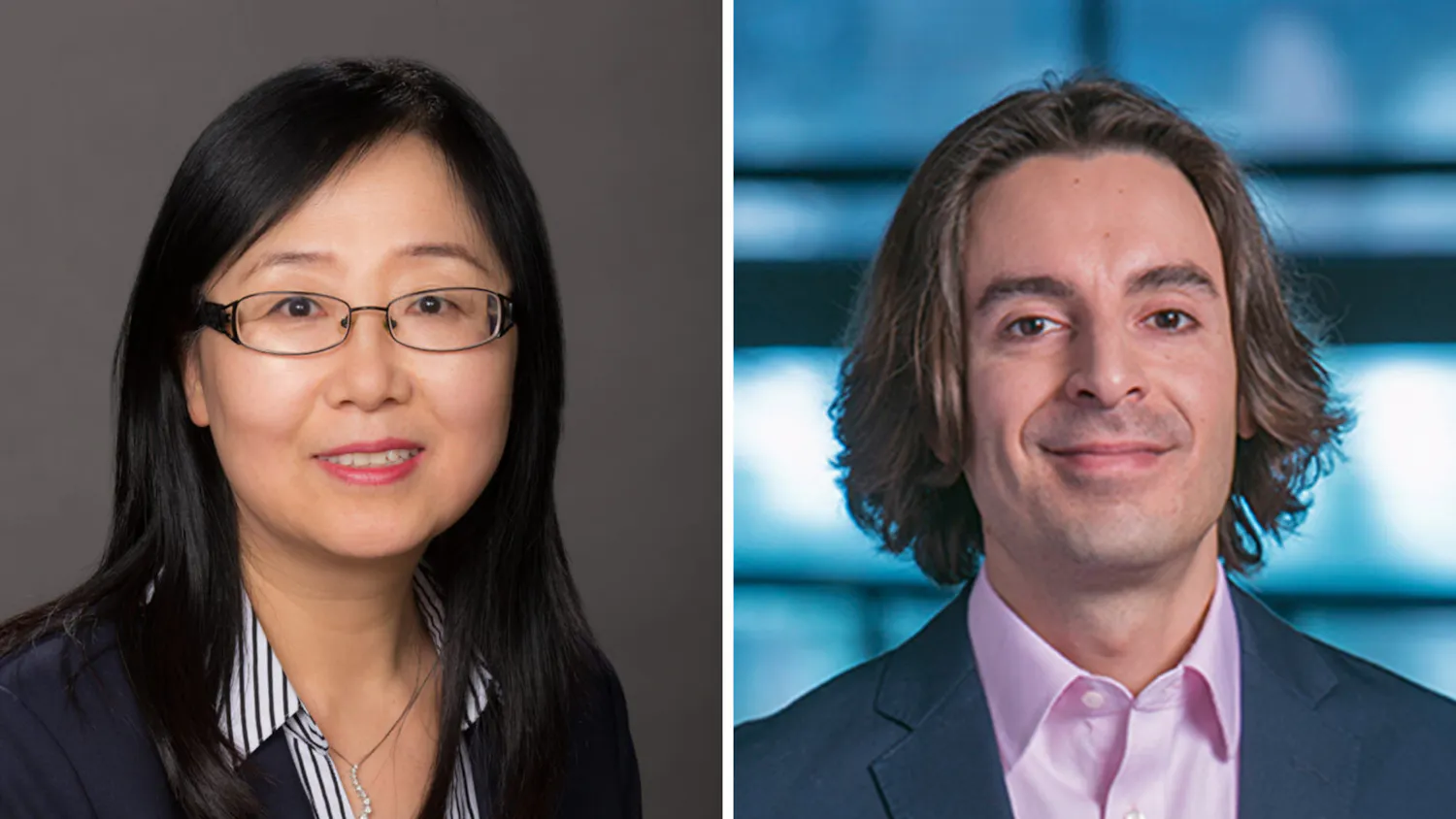 Shuying Yang and Michael Mitchell (Photos from Penn Engineering and Penn Dental Medicine)