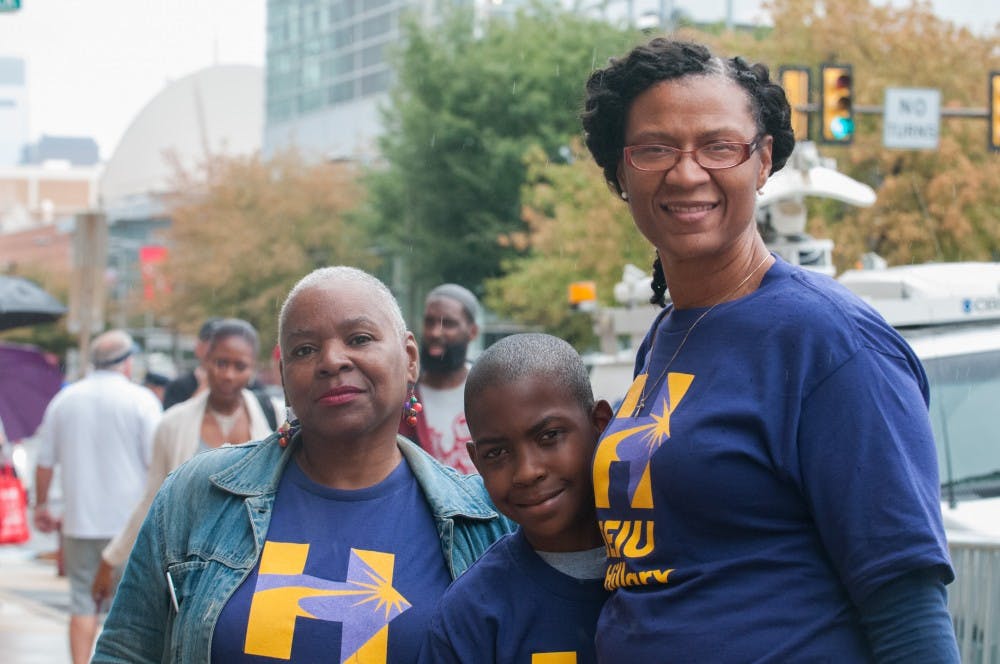 Miss Jackie (Philadelphia, PA)"I’m with Hillary because everything that she represents is what my community&nbsp;.&nbsp;.&nbsp;. [and]&nbsp;what I need. She says that love trumps all.&nbsp;And&nbsp;Trump needs to be trumped.”&nbsp;