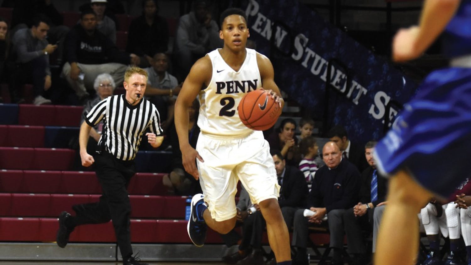 Junior forward Matt Howard recorded his first career double-double while leading the effort in Penn basketball's 73-66 home win over Ursinus.