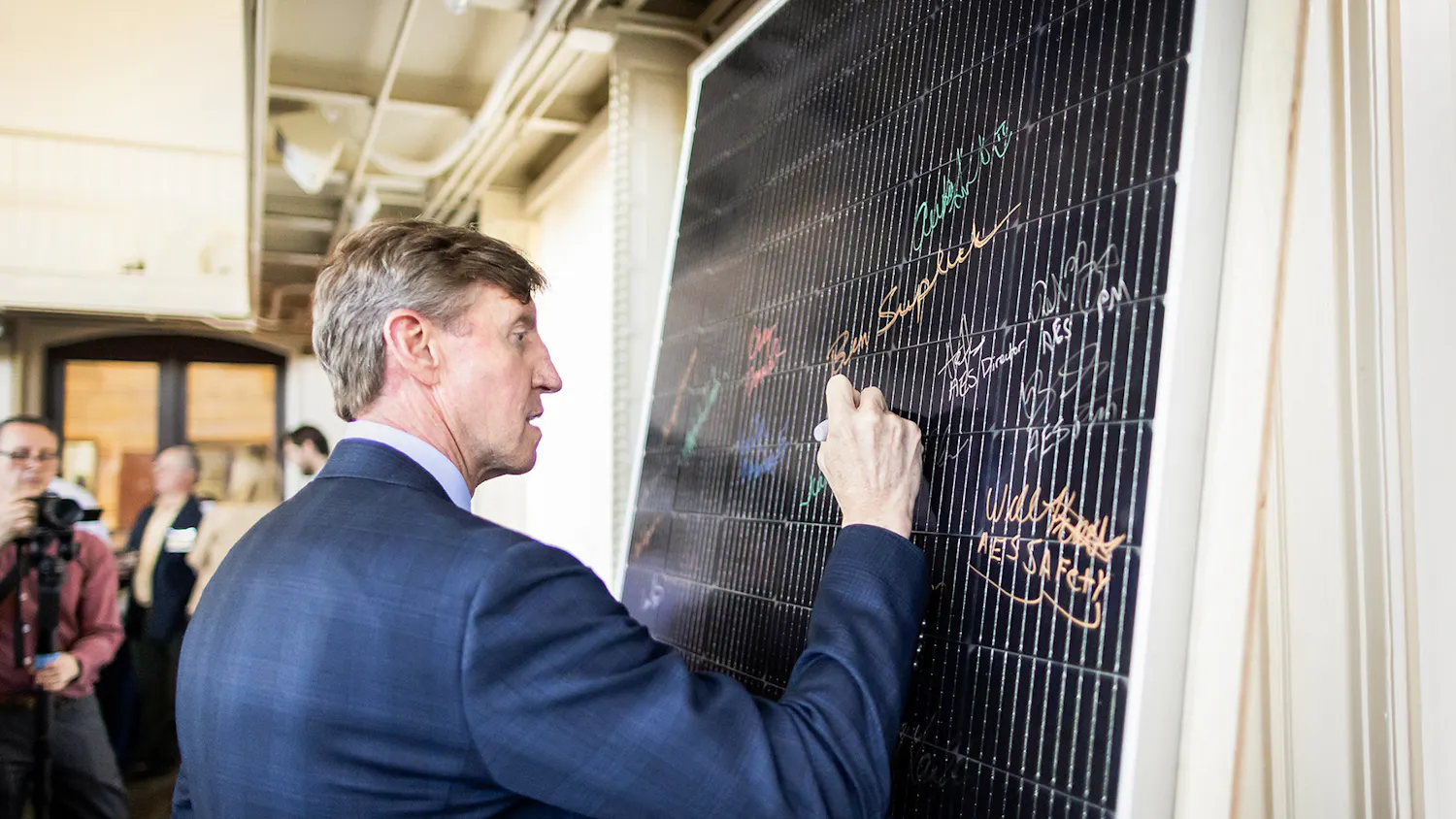 Solar Panel Ribbon Cutting (Photo from Penn Today).jpg