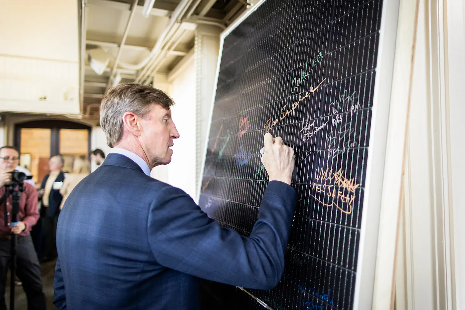 Solar Panel Ribbon Cutting (Photo from Penn Today).jpg