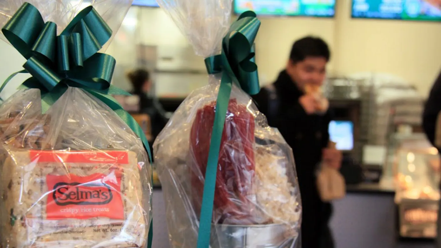 Philly Pretzel Factory sells Selma's crispy rice treats, among other goods.