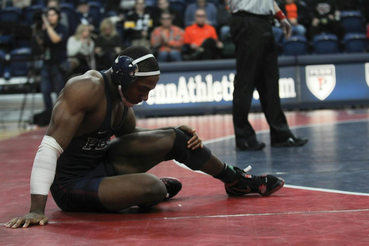 Junior May Bethea was eliminated in his second NCAA tournament appearance, but not before pulling out three victories in the 157 lb. weight class.