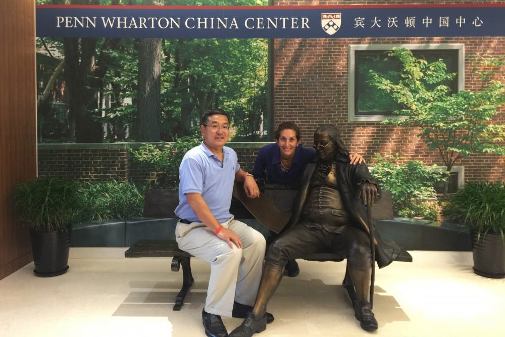 Penn Global Executive Director Amy Gadsden at the Penn Wharton China Center,  where Penn President Amy Gutmann will be visiting later this week. | Courtesy of John Zhang