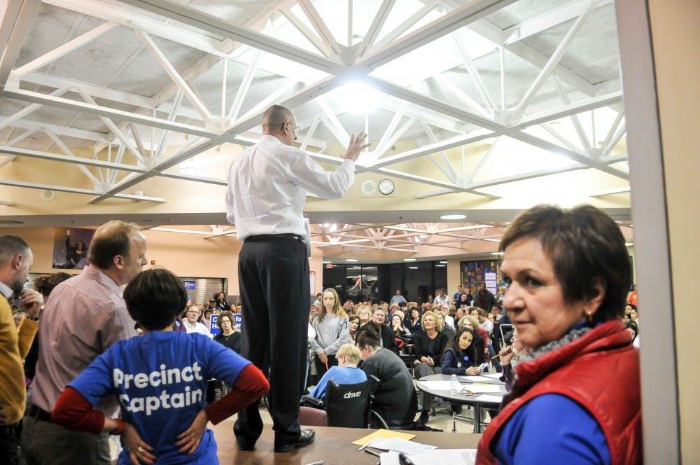 The precinct leader explained the process of the caucus in Clive, IA. The whole process took about an hour. 