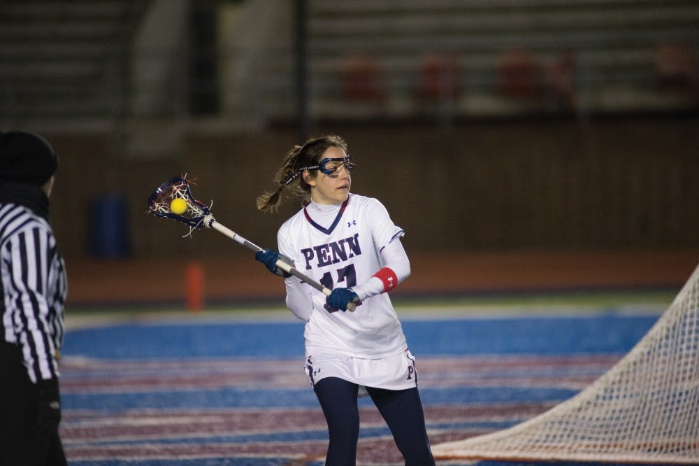 Senior attack Nina Corcoran, who leads the nation in assists per game, enjoyed what has become an increasingly reliable partnership with sophomore midfielder Alex Condon — Corcoran fed Condon three times to score on Saturday, bringing the two's total up to eight times in the past five games. 