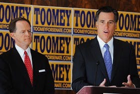 In Phila., Romney endorses Pat Toomey