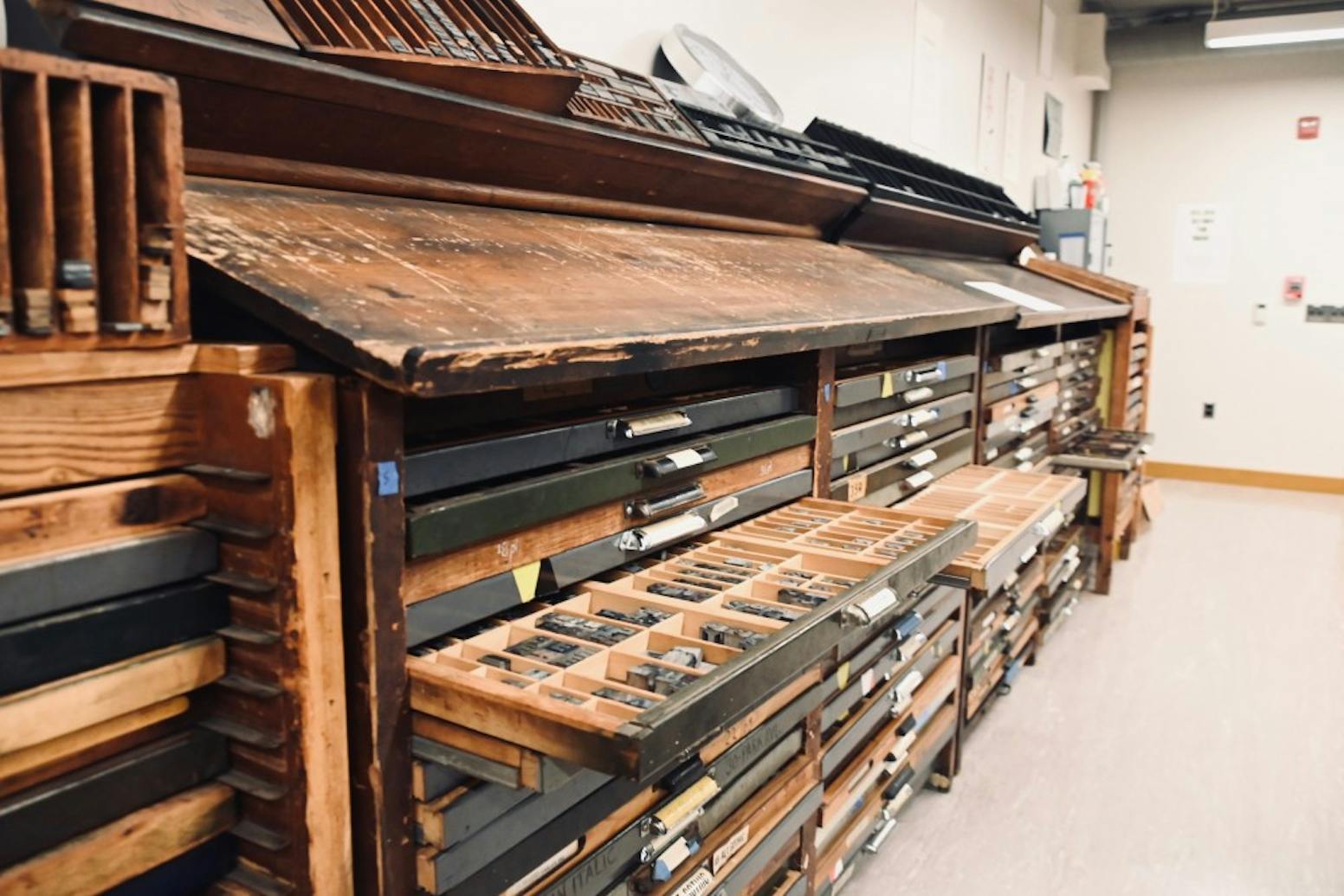 fisher fine arts library common press letter printing studio