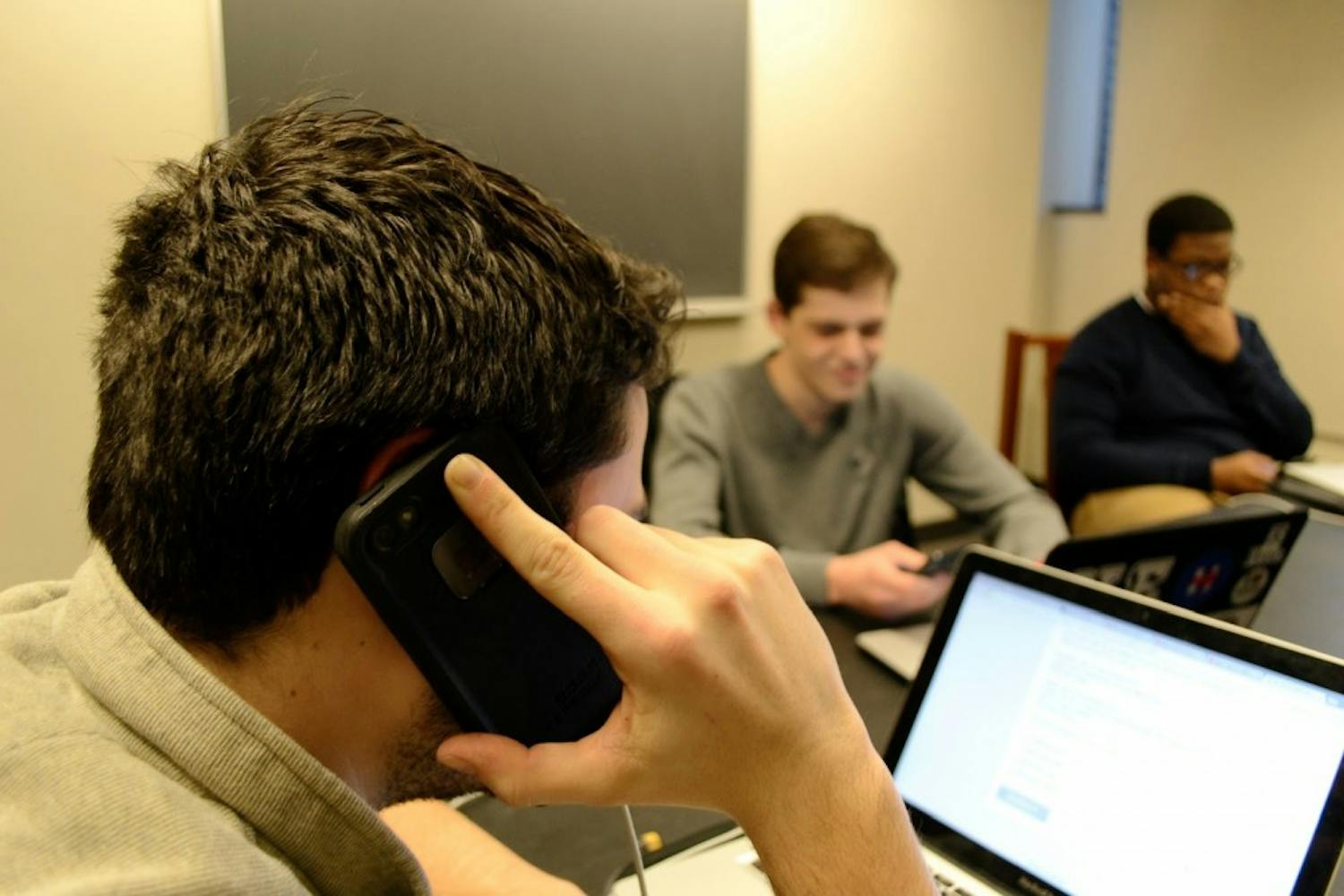 On Thursday night, members of Penn for Hillary met in Van Pelt library to call potential supporters of the Democratic candidate and former Secretary of State Hillary Clinton.