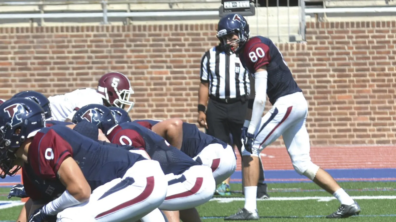 Wide receiver Henry Mason has been a monster for Penn sprint football this season, consistently linking up with quarterback Mike McCurdy.