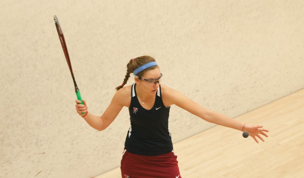 Senior captain Grace van Arkel and the rest of Penn women's squash have a tough weekend ahead, as they square off against No. 1 Harvard on Saturday and No. 9 Dartmouth on Sunday.