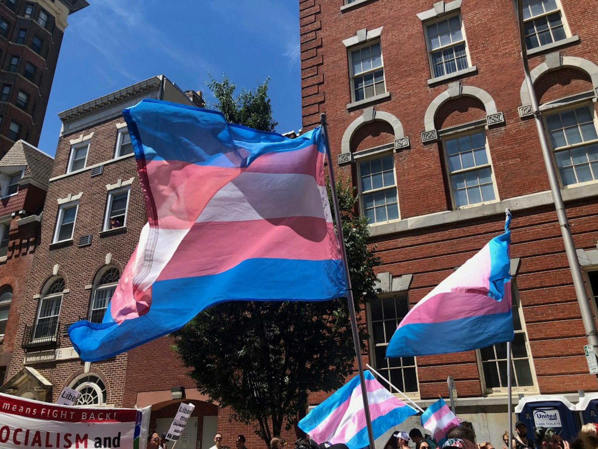 Pride Parade Trans Flag 