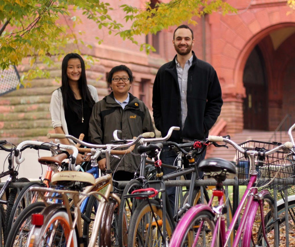 	Veronica Ge, Bobby Lu, and Daniel Wolf are the founding members of University Bike Collective.