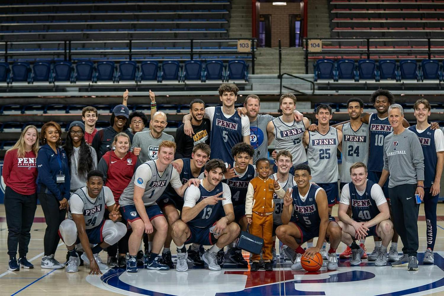 Team IMPACT and Men's Basketball (Photo courtesy of Erin Sullivan).jpg