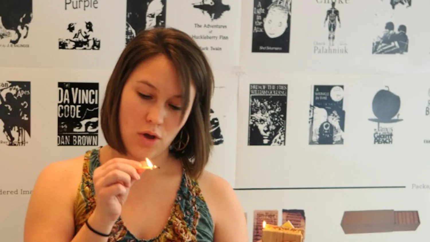 Class project creates fire starters in the likeness of banned books