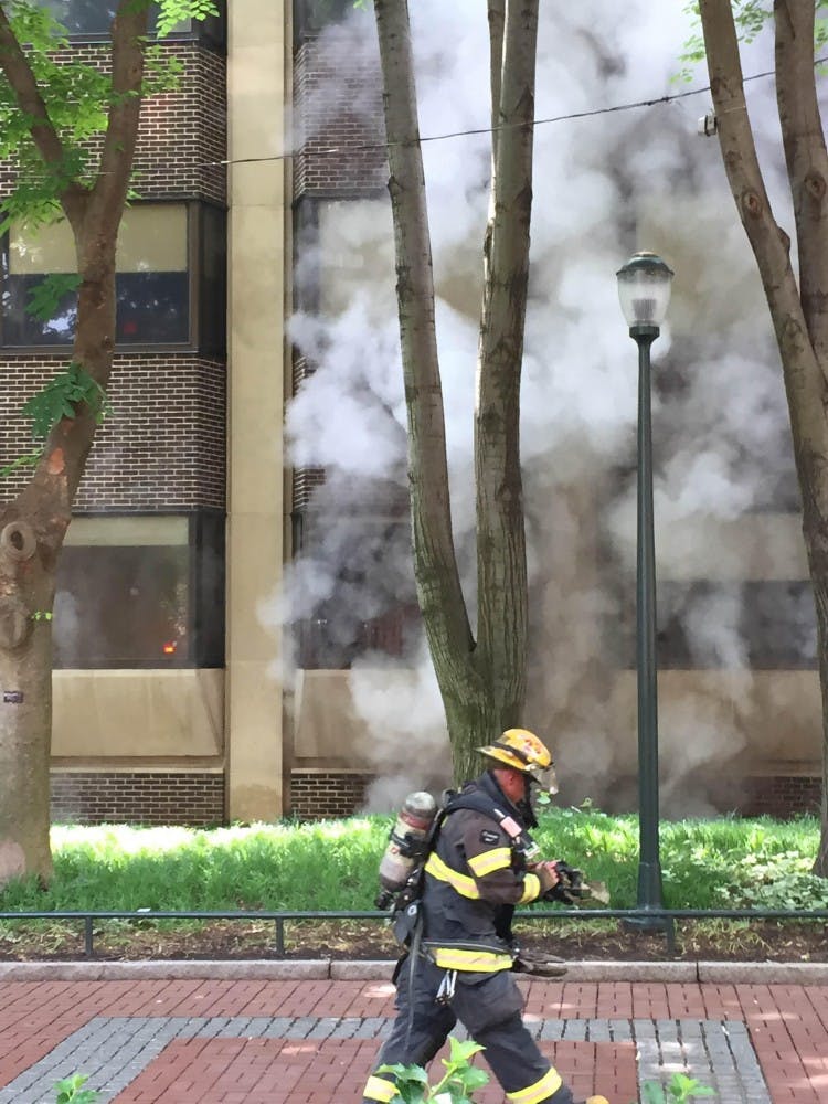 A steam pipe broke just after noon on Thursday