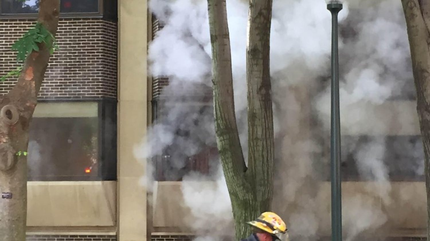 A steam pipe broke just after noon on Thursday