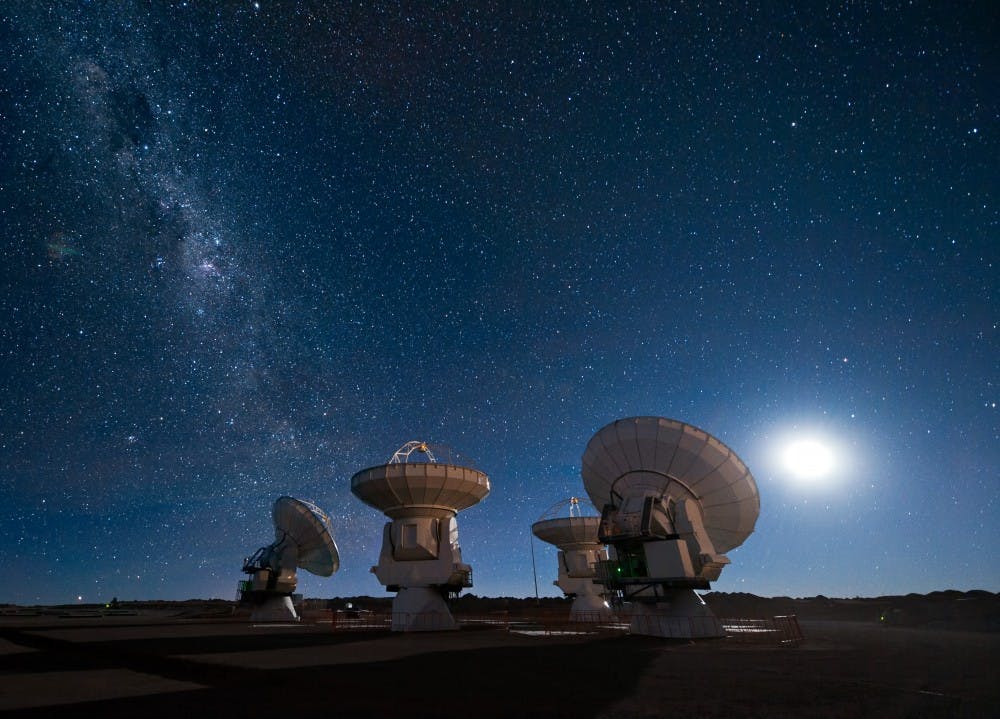 Penn Physics Professor James Aguirre worked with high school students from across the country to convert an old satellite dish into a radio telescope. | Courtesy of José Francisco Salgado/Creative Commons