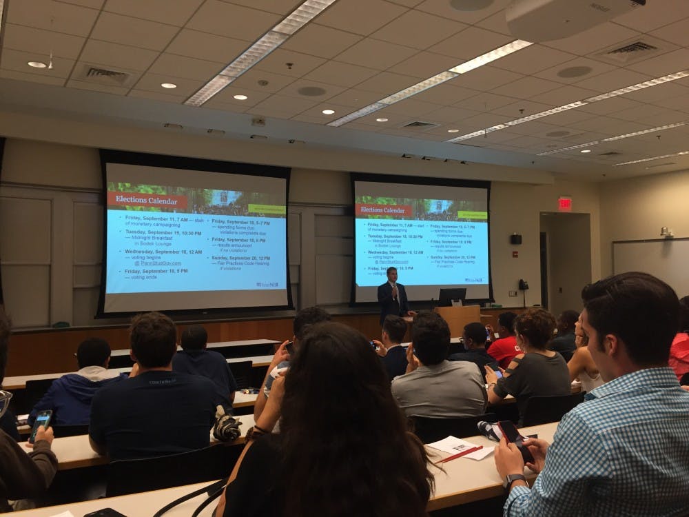 Nominations and Elections Committee members reminded candidates of campaigning rules on Thursday evening