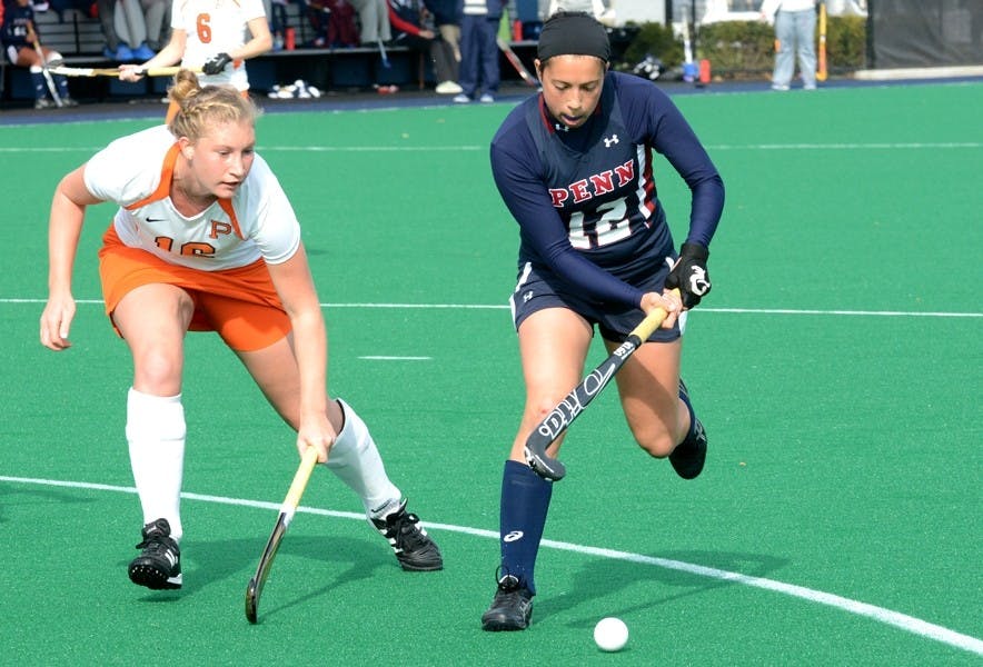 Junior attack Elizabeth Hitti had a hand in many of Penn field hockey’s 2013 highlights. The Ashland, Mass. native tallied six goals on 25 shots last year, including a game-winning penalty corner to topple Lehigh in the Quakers’ season opener.
