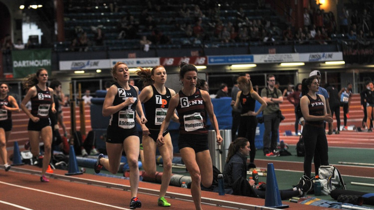 One of Penn track and field's stars of the weekend was senior Ashley Montgomery, who won the Larry Ellis 1,500m race with a time of 4:17.95.
