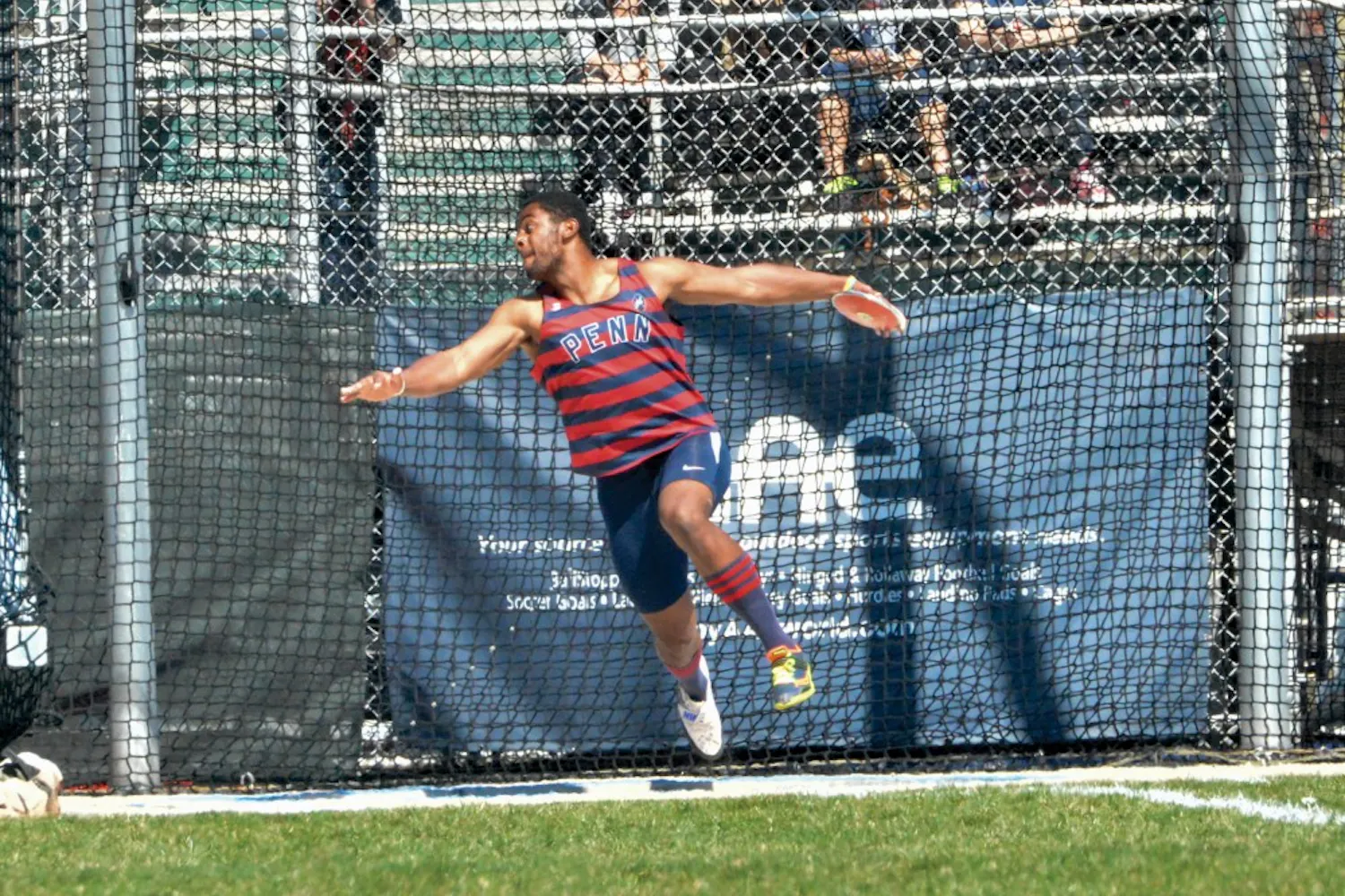 Junior Noah Kennedy-White's 53.55-meter discus throw was good for second place at the Lou Onesty Invitational.