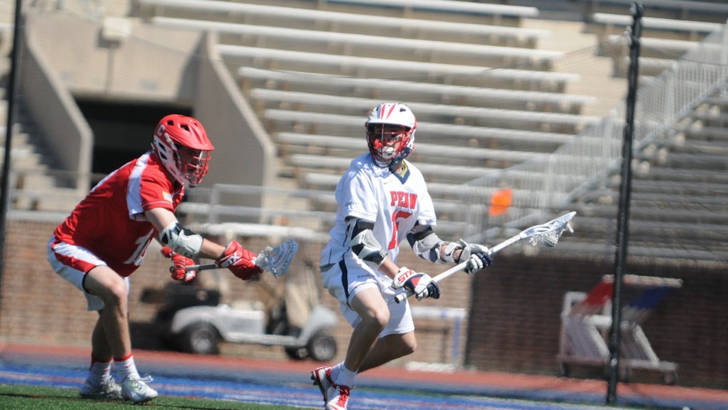 Junior midfielder JJ McBride scored the first, second, and third goals of his college career in Penn's 10-9 comeback victory over Cornell.