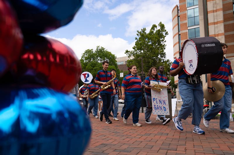 Penn Band performs alongside rock band Guster at WXPN&#39;s XPoNential Music Festival