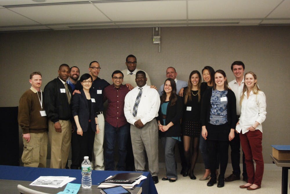 The PREP mentors, clients, and Dr. Ren and Alex Patel (from Rescue Mission)