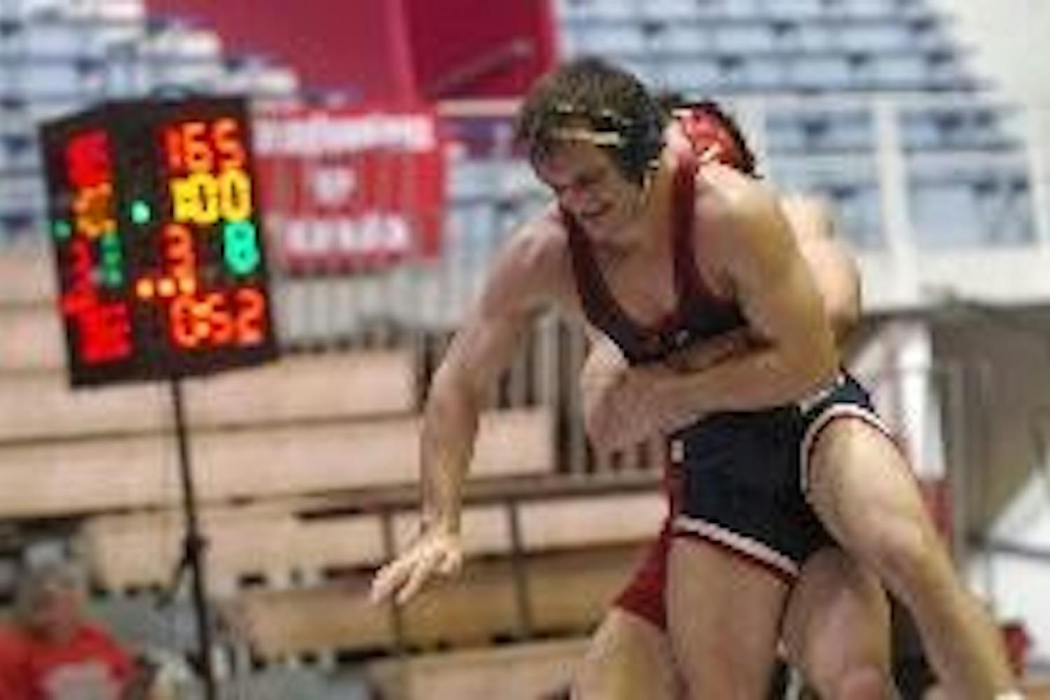 Wrestlers finish one point from a sweep