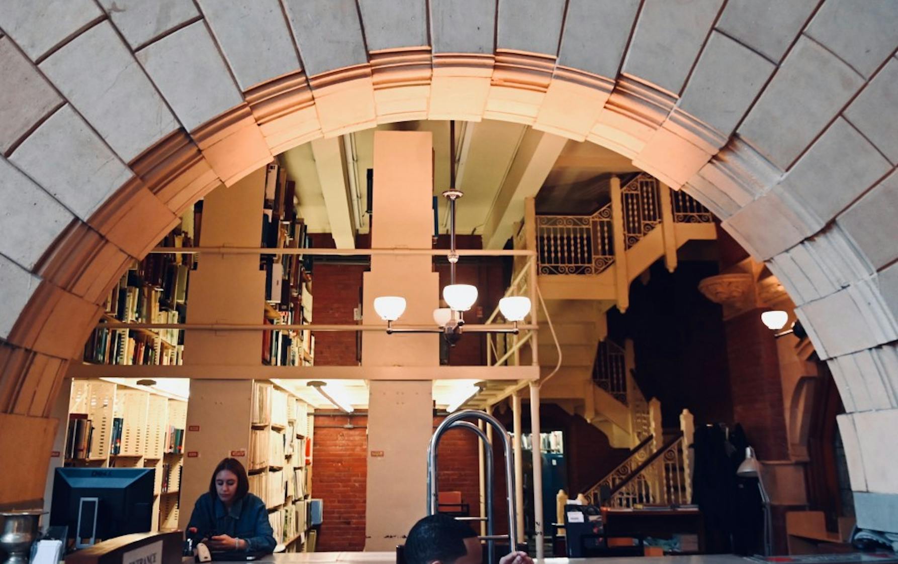fisher fine arts library circulation desk