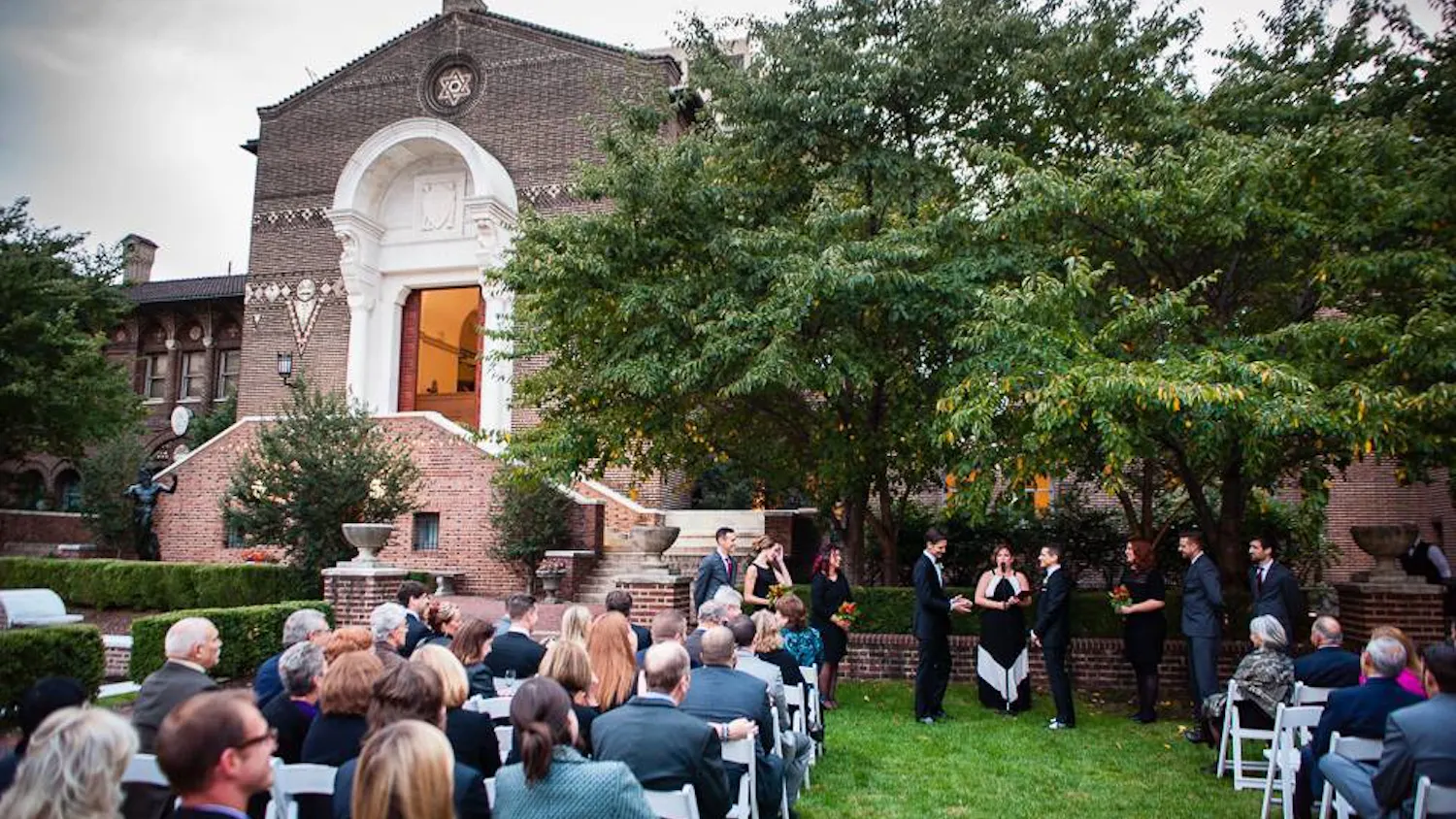 Keith Fleming and Albert Stumm got married last October at the Penn Museum, one of three same-sex weddings that the museum hosted in the past year