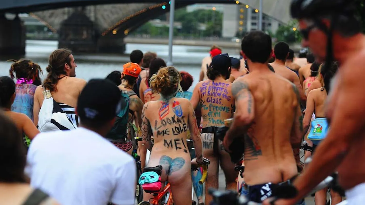 Philadelphia bikers bare it all