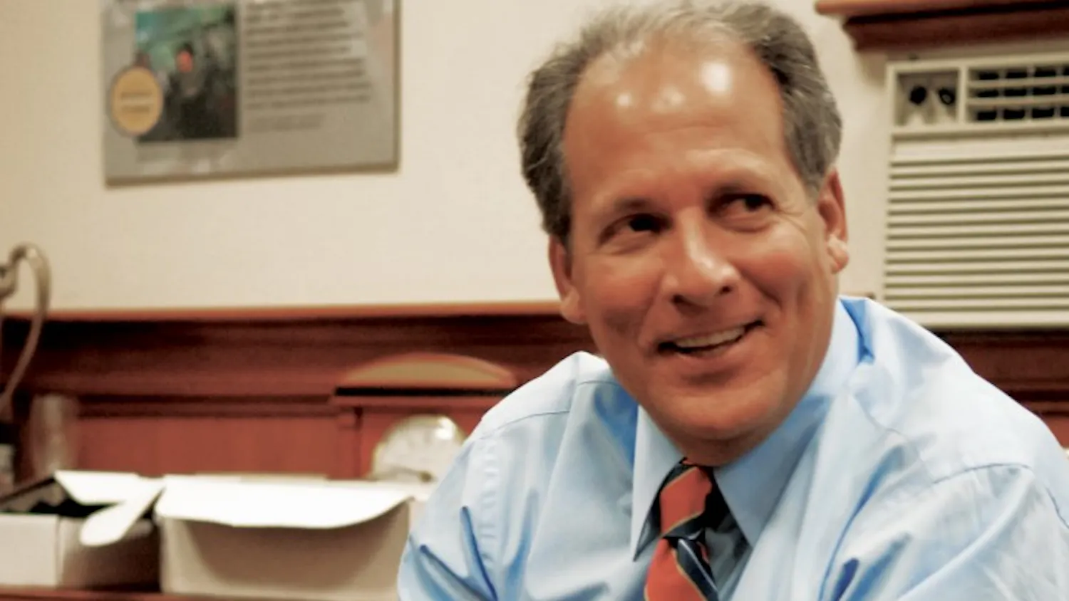 Athletic Director, Steve Bilsky, is interviewed.