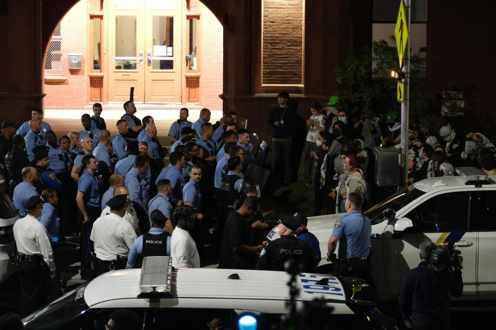 05-17-24 Police Fisher-Bennett Riot Shields (Abhiram Juvvadi)