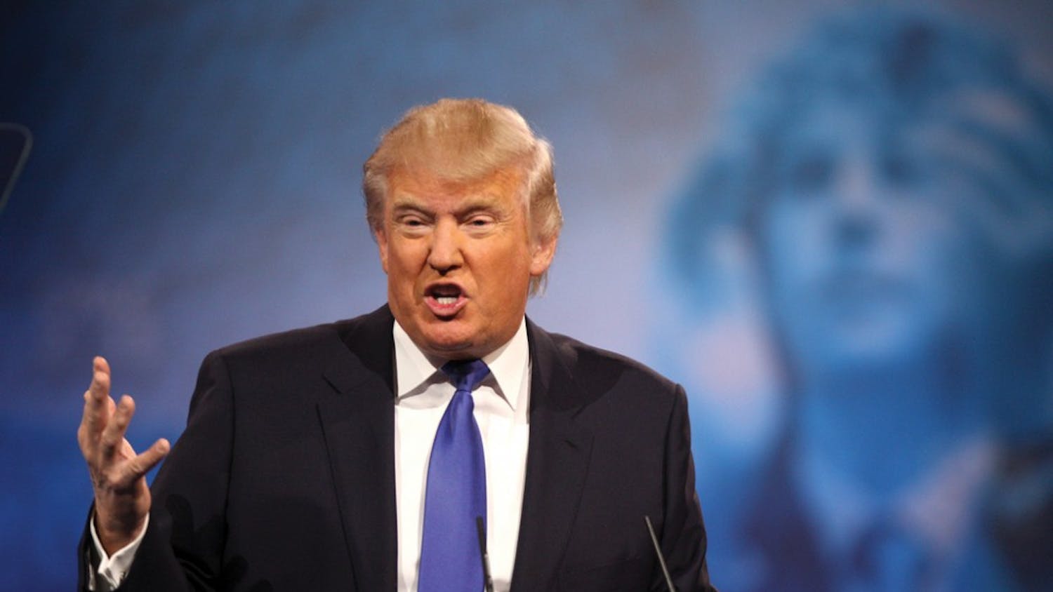 Penn President Amy Gutmann did not mention Donald Trump by name in a statement read at Wednesday's University Council meeting. 