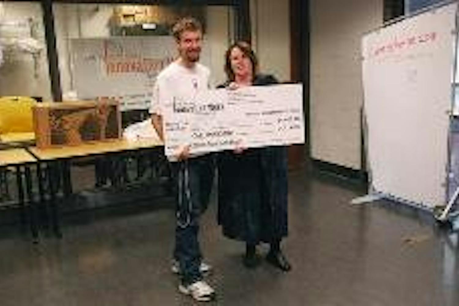 Student takes home $1,000 in treasure hunt